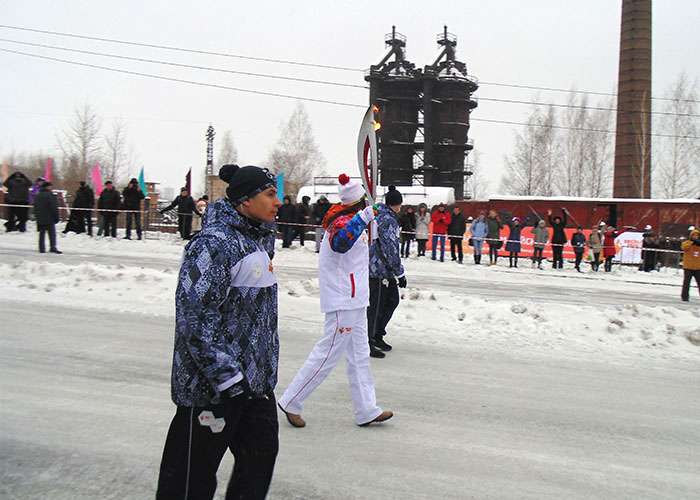 Эстафета Олимпийского огня. Декабрь 2013 года. Фото Е.Ю. Кожевниковой.