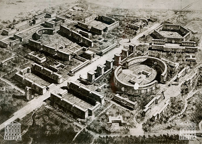 Эскизный проект застройки района Красный камень г.Нижний Тагил 1934 год. (НТГИА. Ф.69.Оп.1.Д.93.Л.11)