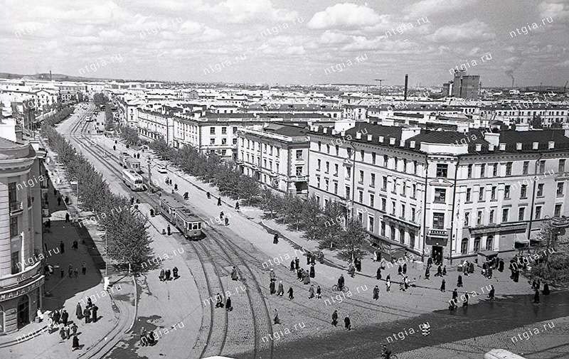 Панорама центральной части города Нижний Тагил. 1962 год. (НТГИА. Коллекция фотодокументов. Оп.1Н.Д.2548)
