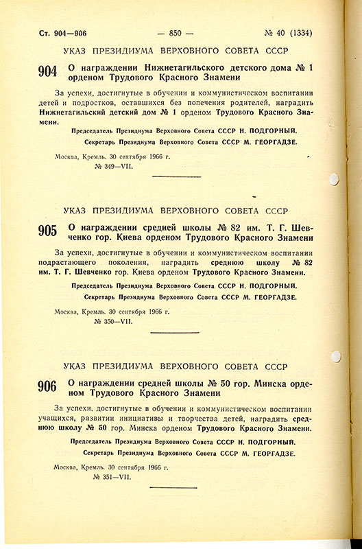 Указ президиума 1966. Указ Верховного совета СССР О награждении. Нижнетагильский ордена трудового красного Знамени детский дом 1. Чистый указ Президиума. Постановление совета министров от сентября 1966 года село Копачи.